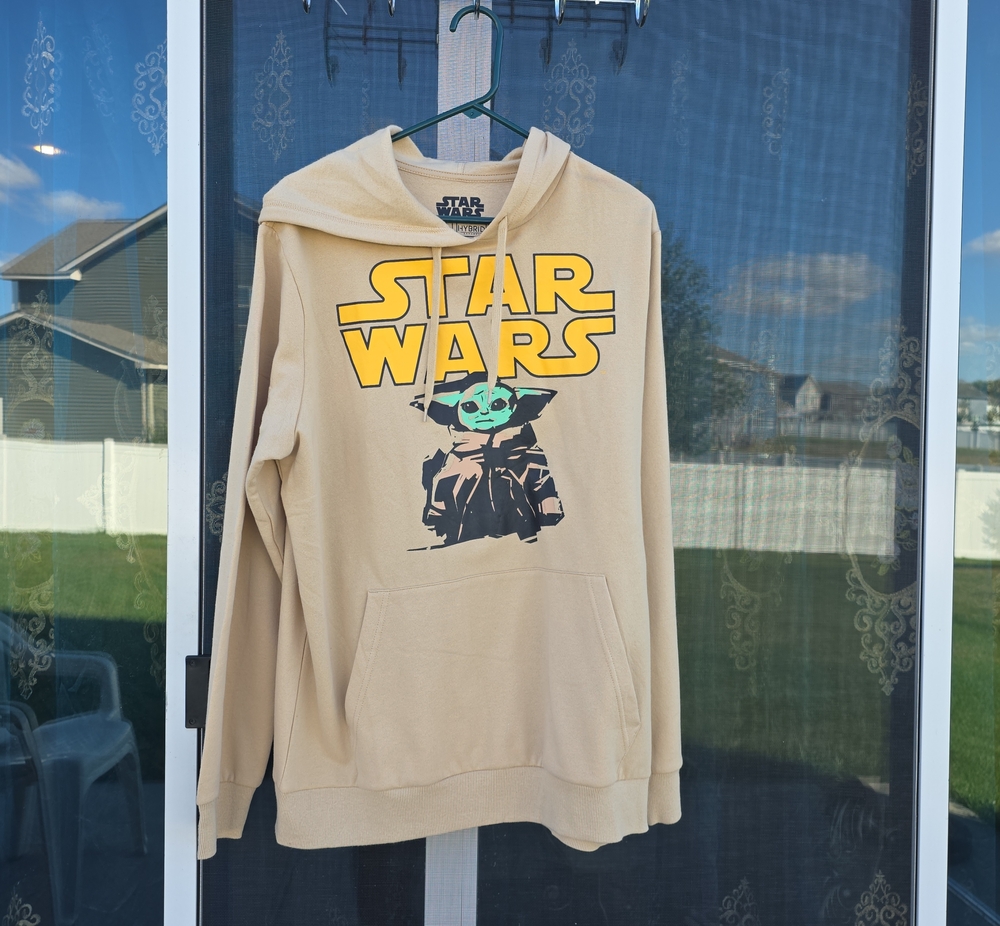Star Wars Men's Beige 'The Child' Graphic Hoodie